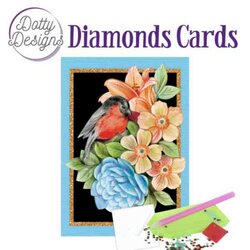 Diamond Painting DDDC1117 Dotty Designs Diamond Cards - Red Bird