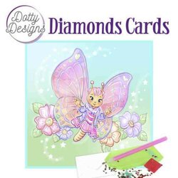 DDDC1021 Dotty Designs Diamond Cards - Butterfly - Diamond Painting Wenskaart