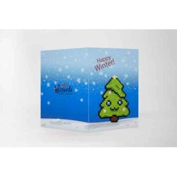 Diamond painting Wenskaart Happy Winter