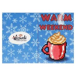 Diamond painting Wenskaart Warm Weekend