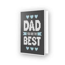 Diamond Painting DDG.013 DIAMOND DOTZ® - 12.6x17.7 cm - Wenskaart BEST DAD