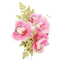 Dp Ronde  Steentjes Pink Flower 60 x 40