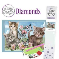 Diamond Painting Dotty Designs Diamonds - cats ronde steentjes