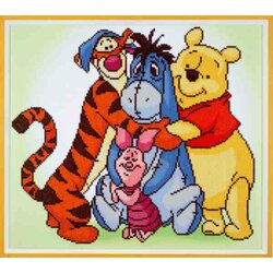Diamond Painting kit Disney Pooh en zijn vrienden 47x42cm