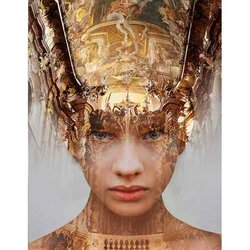 Diamond Painting Beauty of History 50 x 65 Ronde Steentjes op kader