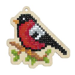 Diamond Painting Bullfinch  Hanger 8 x 8 cm