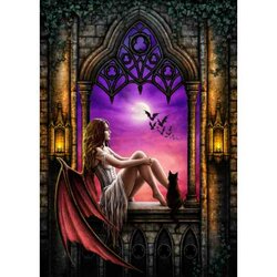 Sarah Richter, Kinderen van de Nacht, 70x100cm, 70 kleuren, vierkante stenen