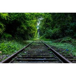 Diamond Painting Spoorweg   60 x 40 vierkante steentjes