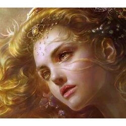 Diamond  Painting  Dromerig Meisje 40 x 45  Vierkante steentjes