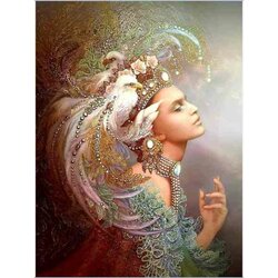 Diamond  Painting Sexy Lady  40 x 50  cm Vierkante steentjes