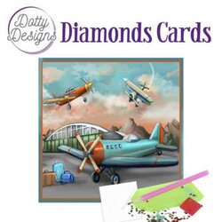 Diamond Painting Dotty Designs Diamonds Cards -Planes