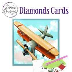 Diamond Painting Dotty Designs Diamonds Cards -Vintage Biplane