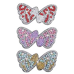 Diamond Painting abstract strik 3 haarspelden 3 verschillende kleuren