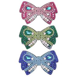 Diamond Painting Grote  Strik  3 haarspelden 3 verschillende kleuren