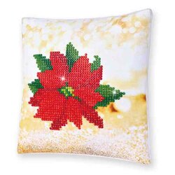  DIAMOND DOTZ® - 18x18cm kussen - Poinsettia