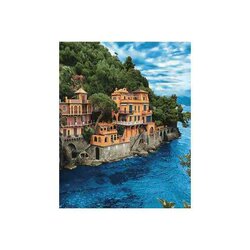 Diamond Painting Kit Azure Waters  Waters 38x48 cm vierkante steentjes