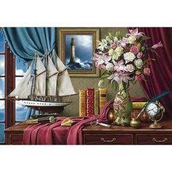 Diamond Painting Traveller 70 x 48 cm vierkante steentjes WD2487