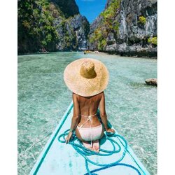 Diamond Painting Discover paradise 50x40 vierkante steentjes