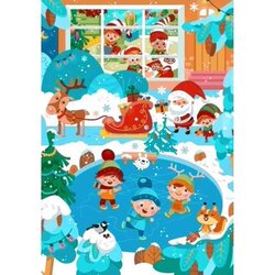 Diamond Painting Christmas rush 70x100 Vierkante Steentjes Wizardi