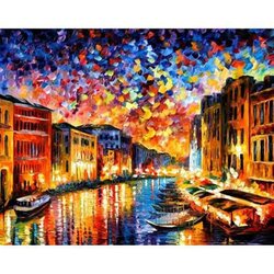 diamond Painting Grand Canal Venice 48x38 cm vierkante steentjes