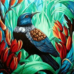 Diamond Painting Birdie 38 x 38 cm vierkante steentjes