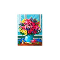 Diamond Painting Colourful Bouquet 40x50 cm vierkante steentjes