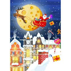 Diamond Painting kit Christmas gifts 50 x 70 Vierkante steentjes