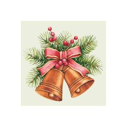 Diamond Painting – Jingle bells kerstklokken - 20 x 20 cm