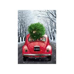 Diamond Painting Kit Holiday On Its Way  27 x 38 cm vierkante steentjes