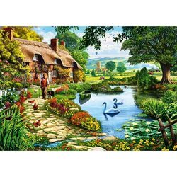 Cottage by the Lake -  Puzzel 1000 stukjes