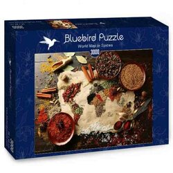 World Map in Spices -  Puzzel 3000 stukjes