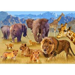 Savannah Animals -  Puzzel 1500 stukjes