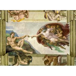 Michelangelo - The creation of Adam -  Puzzel 4000 stukjes