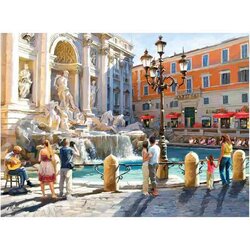 The Trevi Fountain  Puzzel  3000 Stukken