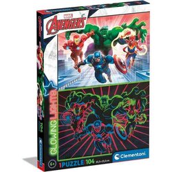 MARVEL - The Avengers - Puzzel Glow In The Dark 104 stukjes