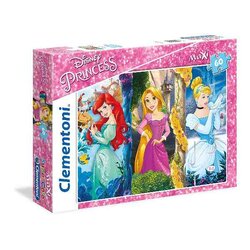 DISNEY - Ariel, Rapunzel and Cinderella - Maxi Puzzel 60 stukjes