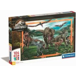 JURASSIC WORLD - Dinosaurs - Puzzle Maxi 104 P
