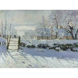 Claude Monet : The Magpie, 1868-1869 - Puzzel   2000 Stukken