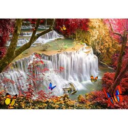 Deep Forest Waterfall  Puzzel 2000 stukjes