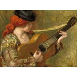 Auguste Renoir: Young Spanish Woman with a Guitar, 1898  -  Puzzel 2000 stukjes