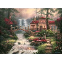 Chuck Pinson - Sierra River Falls -  Puzzel 2000 stukjes