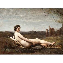 Jean-Baptiste-Camille Corot: Repose, 1860 -  Puzzel 2000 stukjes