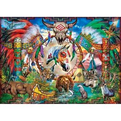 Tribal Spirit Animals Puzzel 1000 stukken
