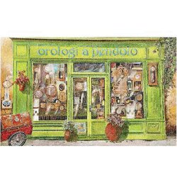 Guido Borelli - Clock Shop- Plastic Puzzle  1000 stukken