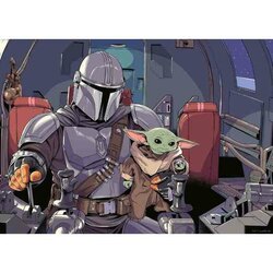 THE MANDALORIAN - Cartoon - Puzzle 1000P