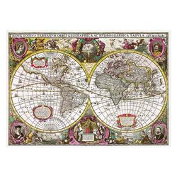 A New Land and Water Map of the Entire Earth, 1630   -  Puzzle 2,000 pieces