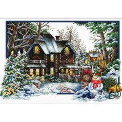 Borduurpakket Winter Comes voorbedrukt - Needleart World  Winter Comes 59 x 39cm