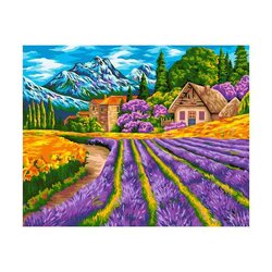Painting by Numbers alpine Village 40x50 cm