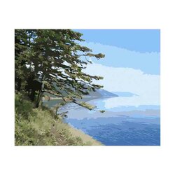 Painting by Numbers Lake Baikal, Listvyanka 40x50 cm