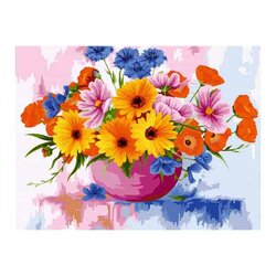 Painting by Numbers  Field FLowers 40x50 cm